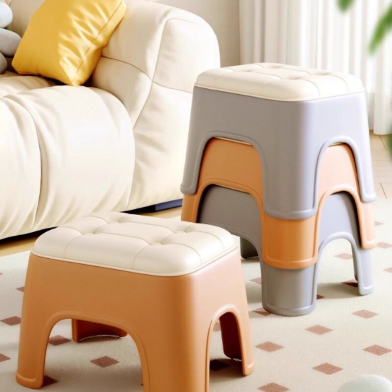 家用塑料小凳子加厚方凳客厅板凳矮凳入户换鞋凳儿童浴室凳结实