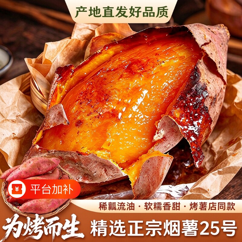正宗山东糖心烟薯25号蜜薯净重中大果5斤