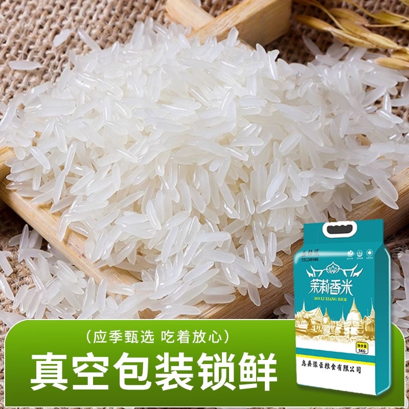 新米10斤真空正宗茉莉香米农家丝苗米长粒香米猫牙米煲仔饭米籼米