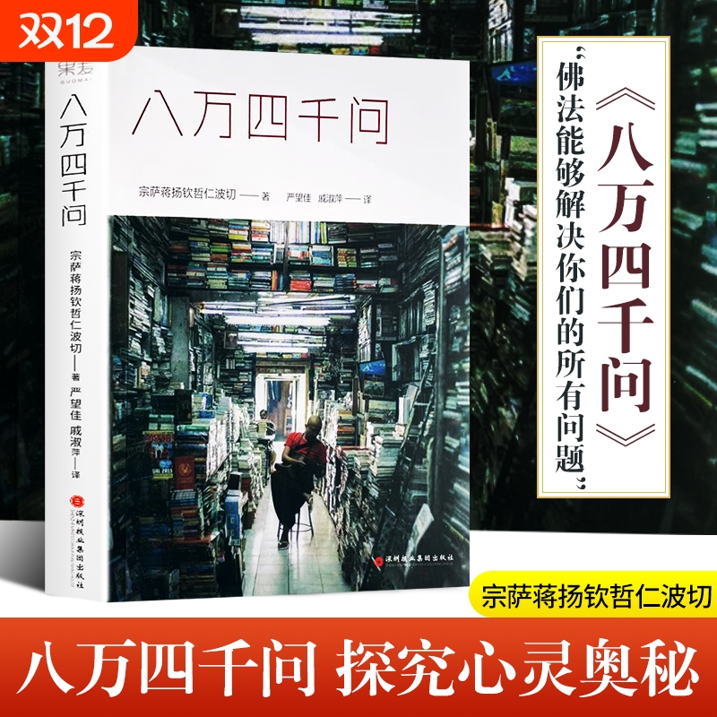 全新正品速发八万四千问正见宗萨蒋扬钦哲仁波切作品佛法能够解决问题修心修性修行因果佛教上师
