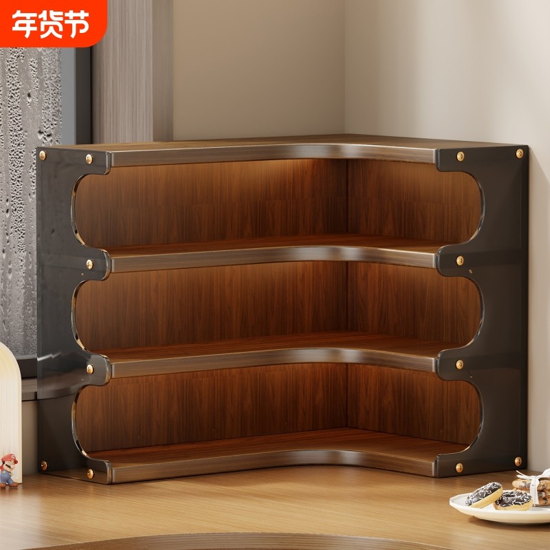 桌面置物架餐桌转角亚克力水杯收纳架台面大容量多层小型零食架子,收纳整理,整理架/置物架/收纳架,淘宝优惠券,粉丝福利购,淘宝优惠卷