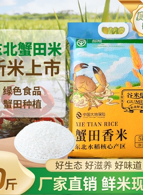 当季新米东北农家珍珠香米5kg粳米现磨10斤优质米饭食用软糯香甜