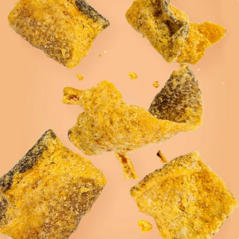 蛋黄鱼皮香脆鳕鱼皮酥网红海鲜零食即食小吃鱼干休闲食品30g4包装