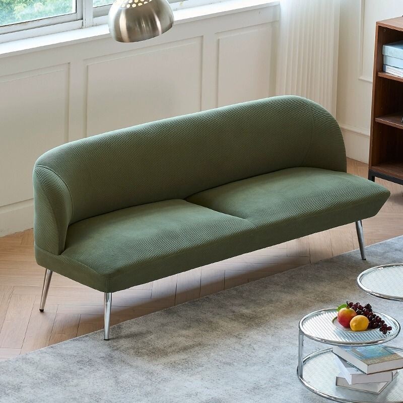 d复古灯芯绒布艺双人沙发小户型公寓卧室简约客厅网红轻奢小型沙