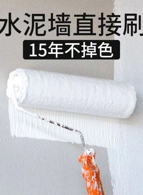 白色乳胶漆粉刷涂料小瓶旧墙面翻新刷漆覆盖涂鸦墙面漆楼道小广告