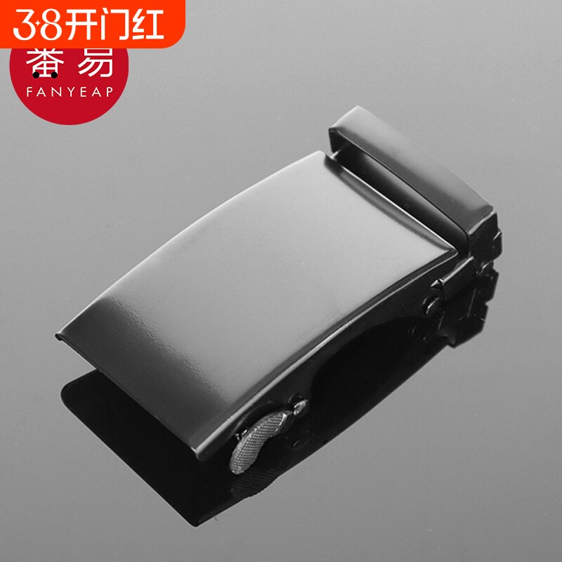 皮带扣AA1SQ0-腰带头卡扣皮带头卡扣配件简约方形黑色扣头