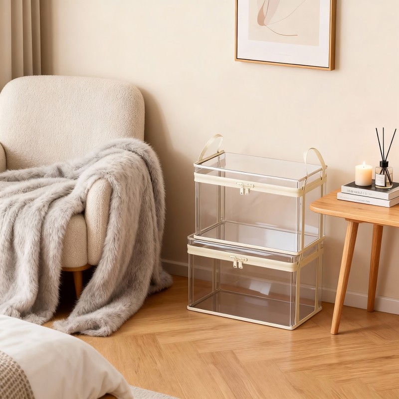 书本收纳箱教室学生旧书整理神器书籍置物袋大容量透明可叠加书箱,收纳整理,收纳箱,淘宝优惠券,粉丝福利购,淘宝优惠卷