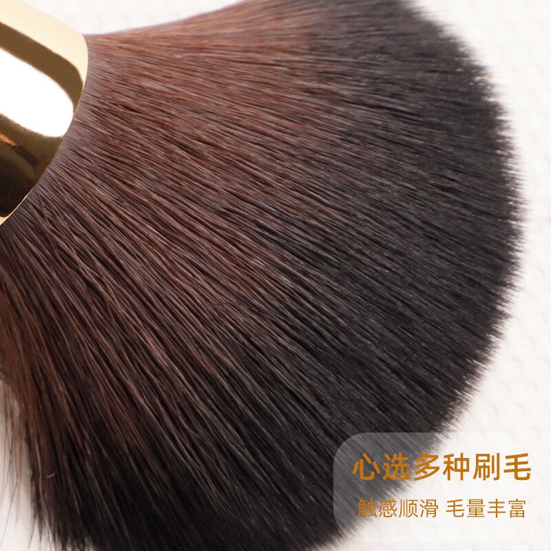 沧州化妆刷动物毛套装粉色4支便携眼影粉底散粉化妆刷套装批发