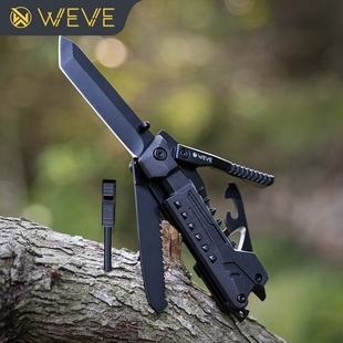 多功能折叠刀户外小刀露营高硬度便携车载维修组合工具带破窗器