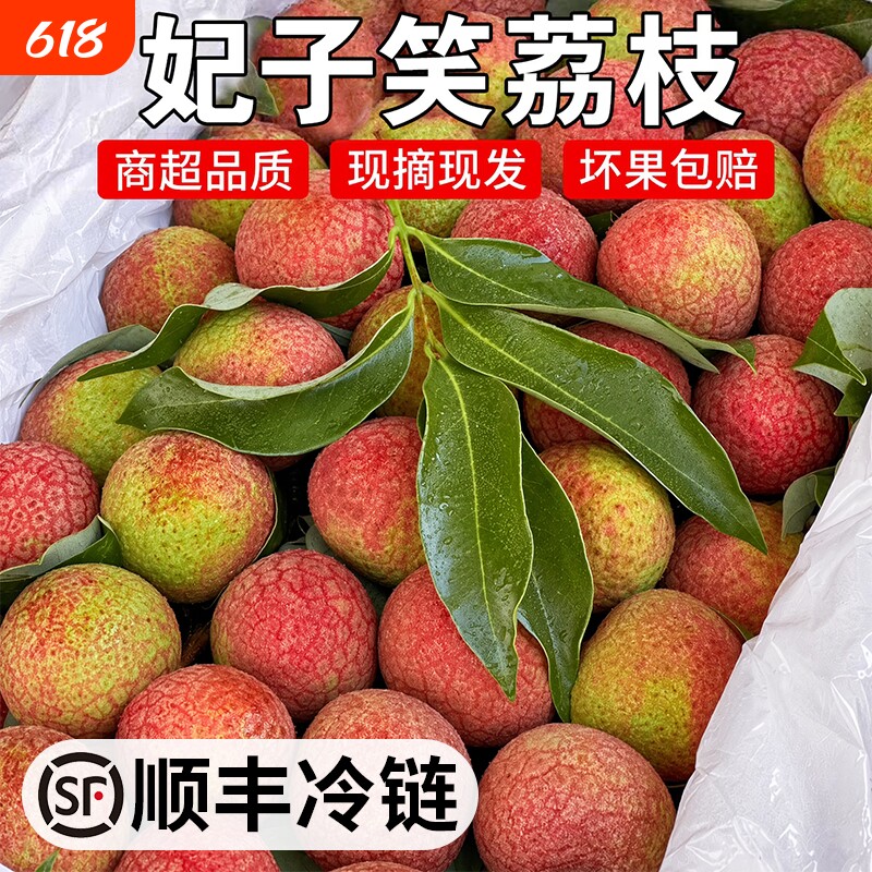 正宗海南妃子笑荔枝现摘当季水果新鲜当季整箱顺丰包邮荔枝鲜果