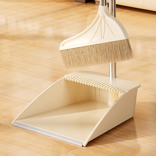 猪鬃毛扫把簸箕套装木地板家用软毛扫帚鬃毛扫地笤帚捎把刮水器