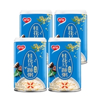 銀鷺冰糖桂花馬蹄粥280g*4罐八寶粥早餐粥出游野餐夜宵