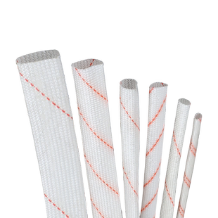 黄腊管套管玻璃纤维管耐高温阻燃10mm电工用加厚绝缘软套管黄蜡管