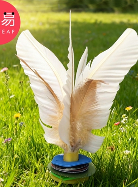 毽子C1vo001-耐踢毽子健身毽球儿童小学生运动白色羽毛花毽子