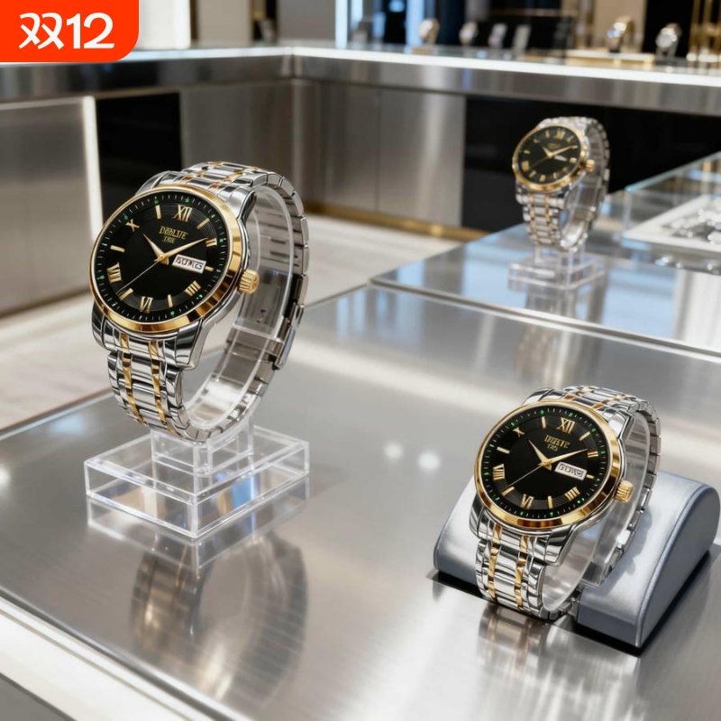 瑞士同款青少年初高中学生手表男款简约潮流全自动机械防水石英表