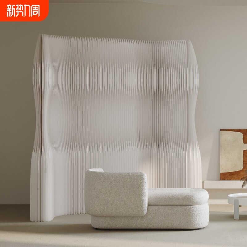 隔断屏风办公室玄关隔档分隔神器纸墙挡板餐厅房间移动分隔