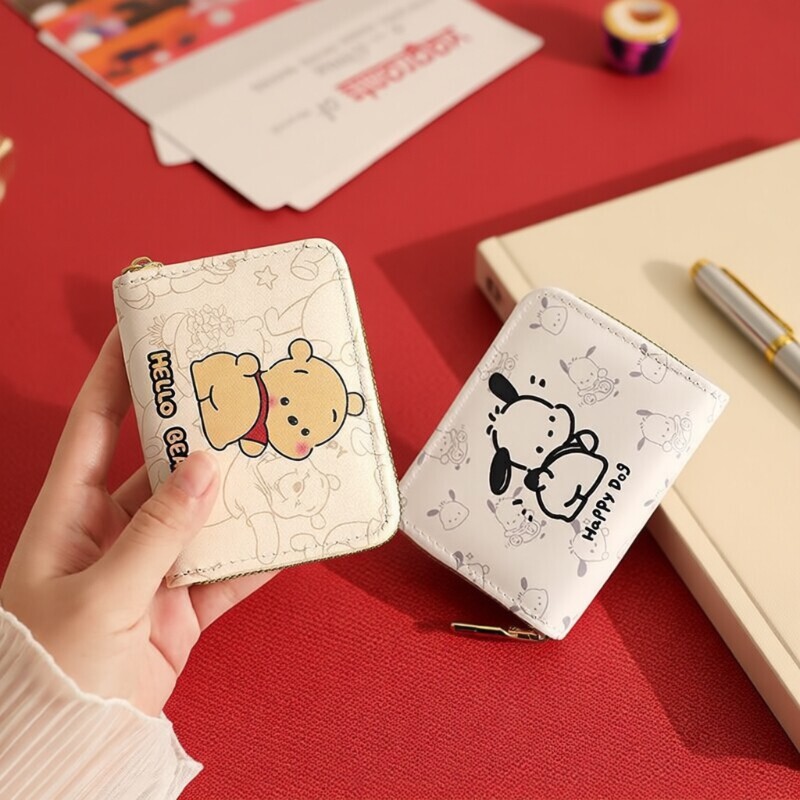卡包女超薄小巧驾驶证件可爱多卡位卡套零钱包女身份证防消磁卡通