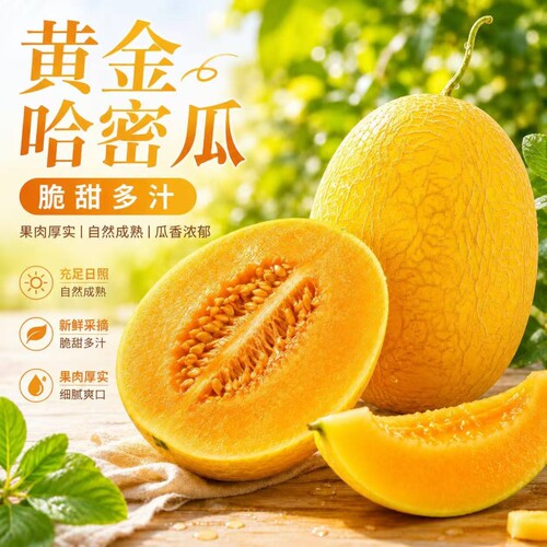 正宗新疆黄金哈密瓜金色年华