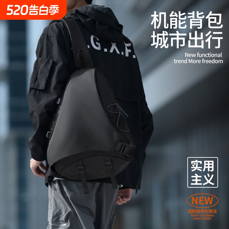 新款单肩包挎包2026年春季腰包大容量收纳包背包运动包斜挎防水