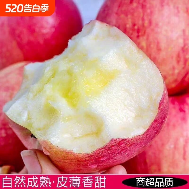 正宗陕西苹果水果新鲜当季整箱红富士冰糖心一级脆甜包邮斤