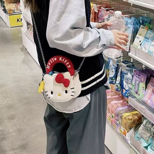 撞色高颜值可爱卡通迷你口红包百搭链条单肩包 超萌森系ins风新款