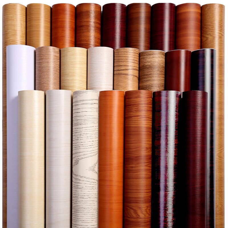 木纹贴纸自粘仿木柜子桌面木纹墙纸防水家具翻新改色贴膜墙面防潮