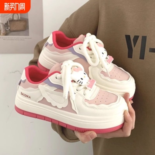 原创小众kt丑萌大头小白鞋 爆款 平底厚底百搭休闲 2026夏季 品牌断码