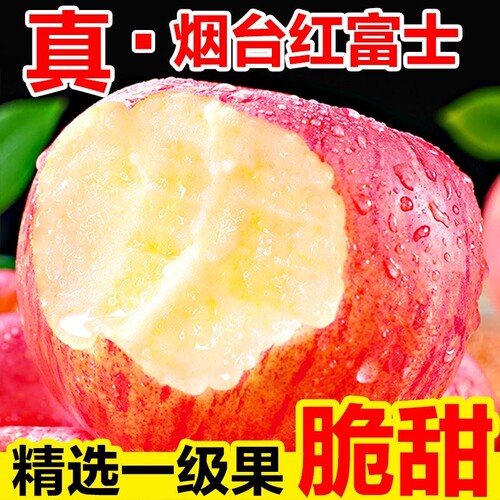 山东苹果红富士新鲜烟台红富士水果生鲜产地正宗脆甜多汁新鲜包邮