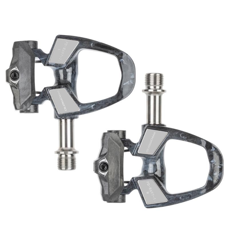 PROMEND公路自行车自锁脚踏复合碳纤钛轴轴心超轻自行车锁踏骑