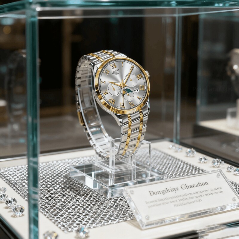 手表瑞士名表正品全自动机械风石英表商务高级感夜光防水时尚钢带