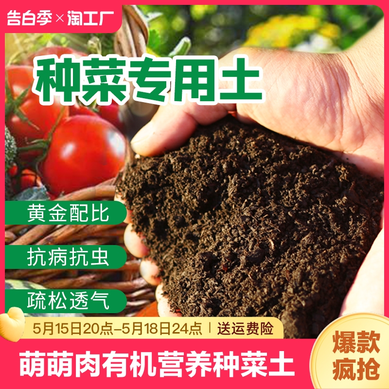 阳台种菜土壤营养通用型
