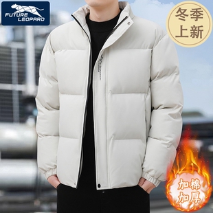 未来豹2025男士冬季棉衣立领羽绒棉服保暖棉袄面包服外套休闲百搭