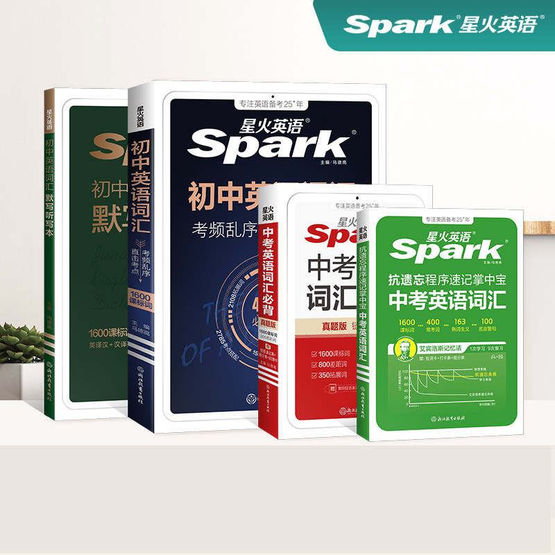 星火英语初中英语词汇四件套图片