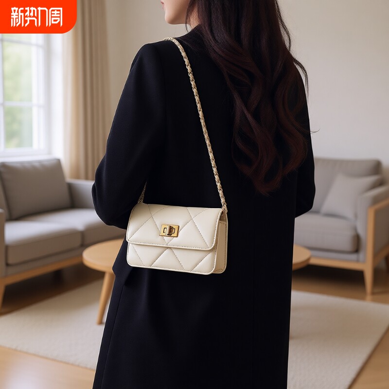 手机包迷你小包2025新款时尚女包小香风高级感菱格链条包斜挎包包