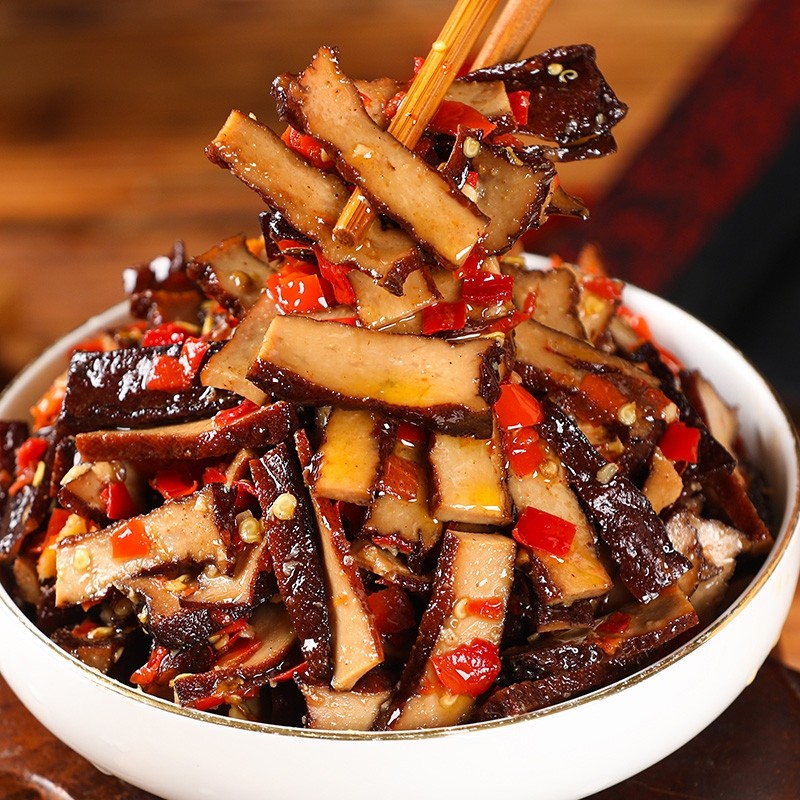 三知情招牌香辣香干湖南特产豆腐麻辣武冈卤香干可口咸菜下饭菜