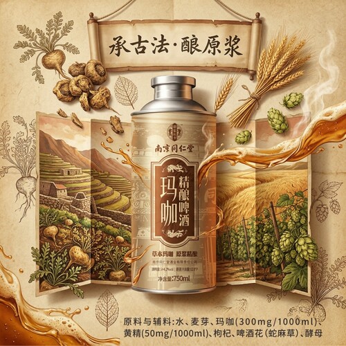 同仁堂玛咖精酿熬夜解乏750ml