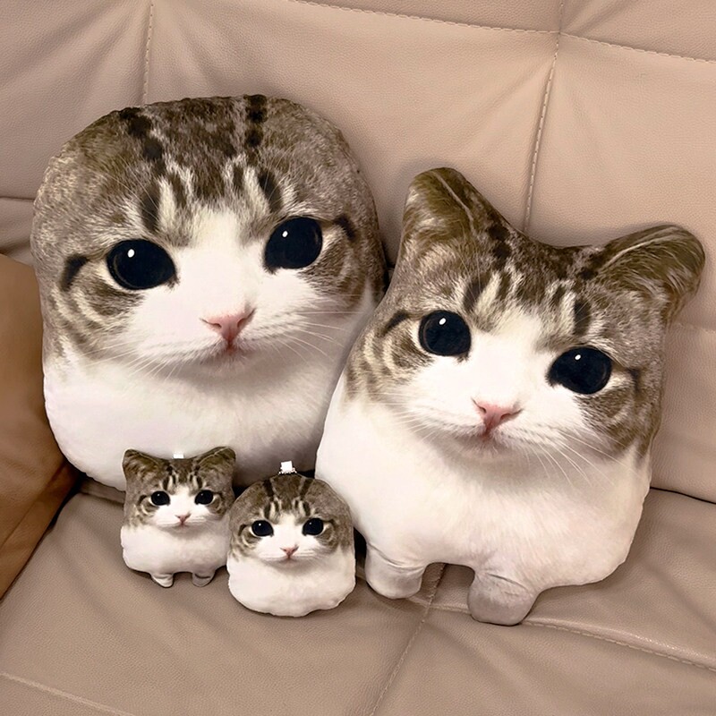 小猫表情包玩偶被生活磨平了棱角的猫毛绒玩具公仔书包挂件动物