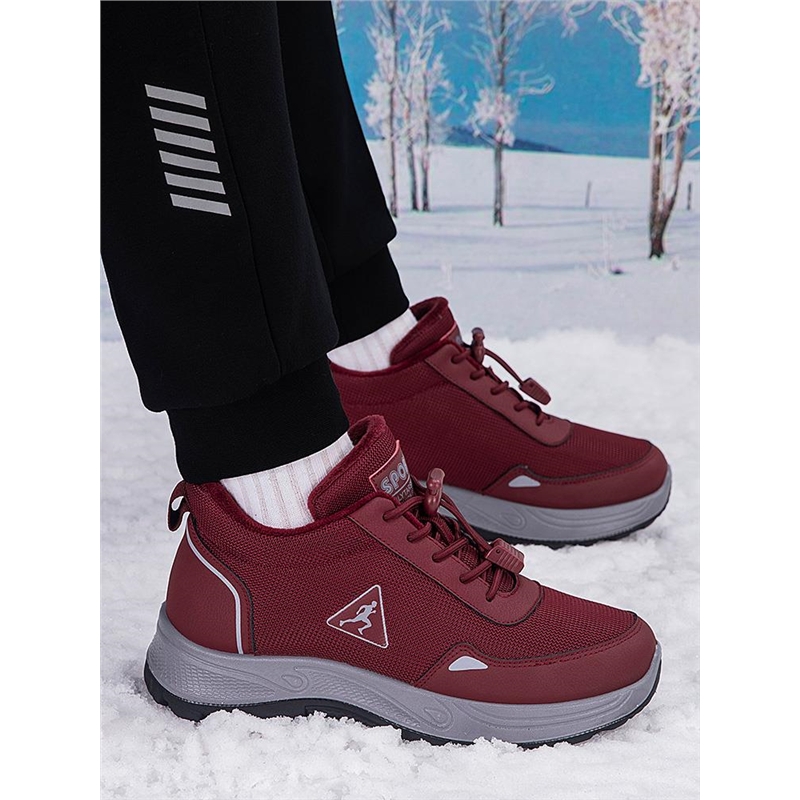 寿足力老人健步鞋老人棉鞋冬季大码女鞋妈妈鞋加绒保暖中老年健步