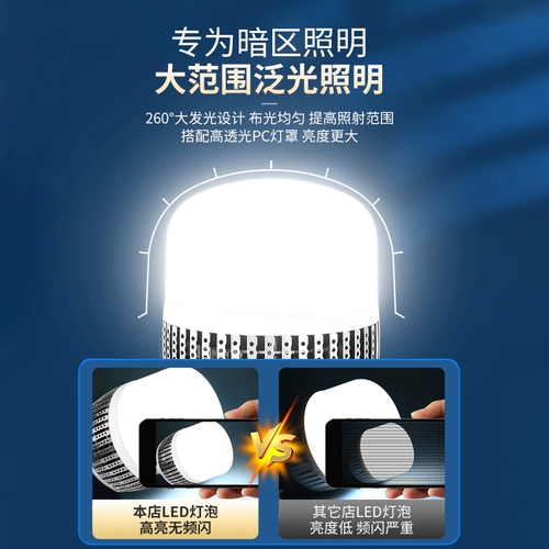 Светодиодная энергосберегающая лампа, супер яркая лампочка, промышленный светильник, с винтовым цоколем, 27150W, высокая мощность