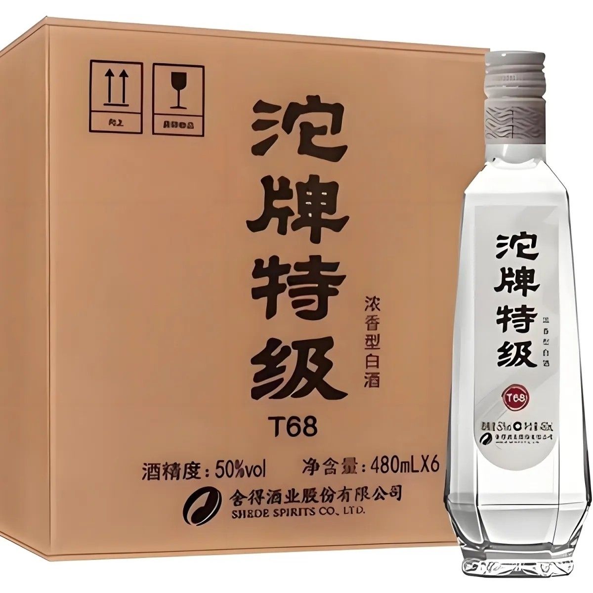 四川沱牌特级42度正宗白酒  浓香纯粮低度480ml*6整箱 老款