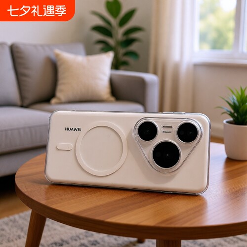 适用华为pura80pro手机壳新款pura70pro+透明磨砂磁吸p80ultra硬壳镜头精孔p70全包男女商务轻奢高级感超薄