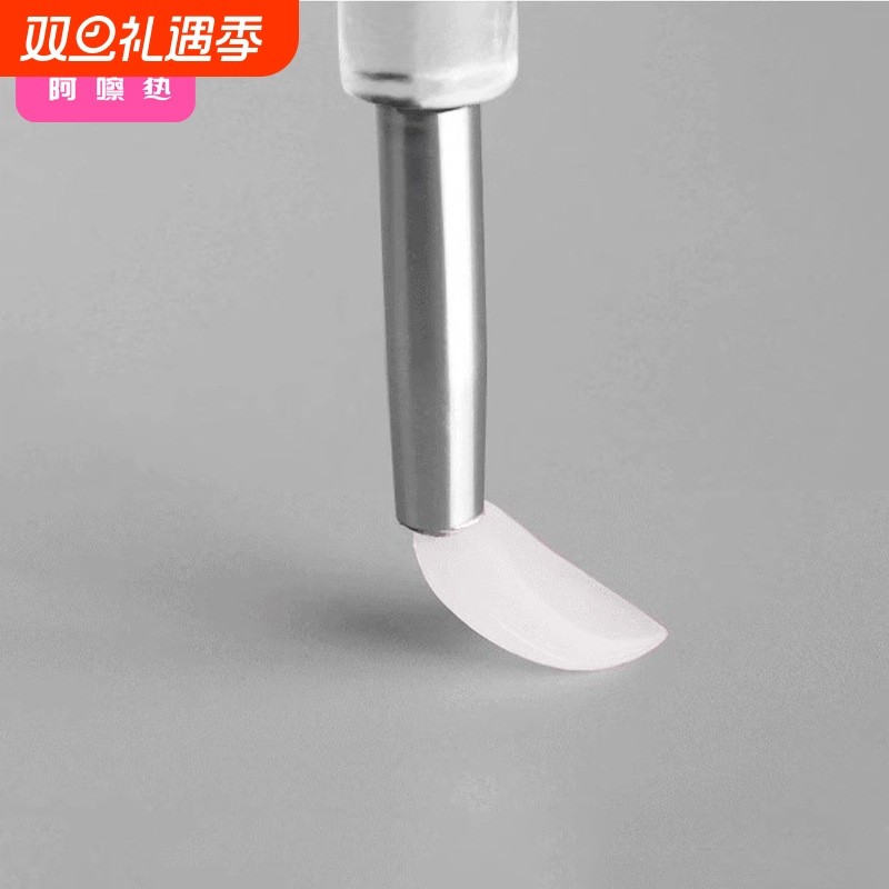 唇刷AB1vq0-硅胶刷化妆刷亮片眼影刷子带盖挖取便携旅行简易硅