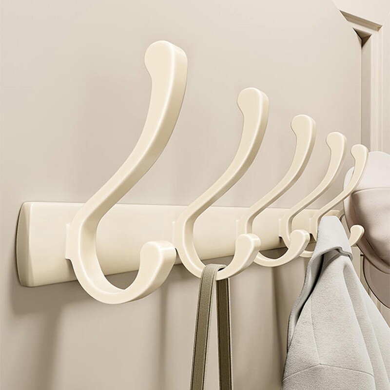 挂衣钩免打孔门后挂钩壁挂上墙挂衣架进门玄关排钩强力承重衣帽钩