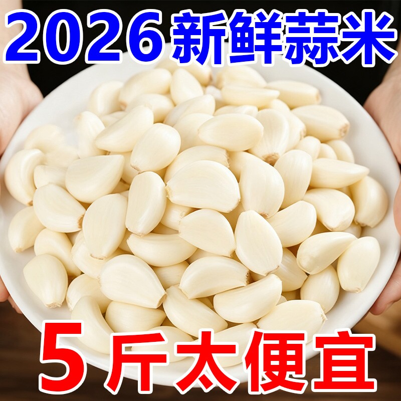 大蒜去皮蒜米山东手工剥皮新鲜餐饮商用大蒜米食用蒜蓉酱包邮批发
