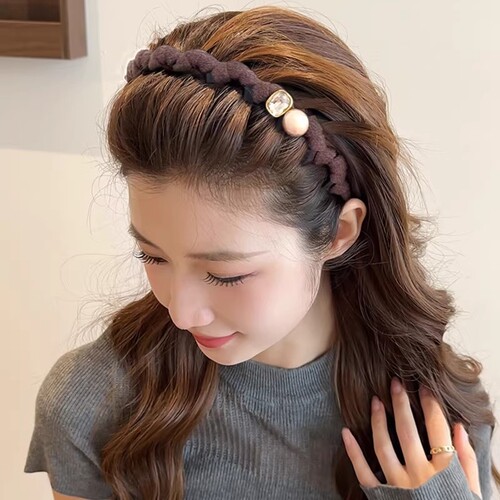 韩系高颅顶带齿防滑发箍女