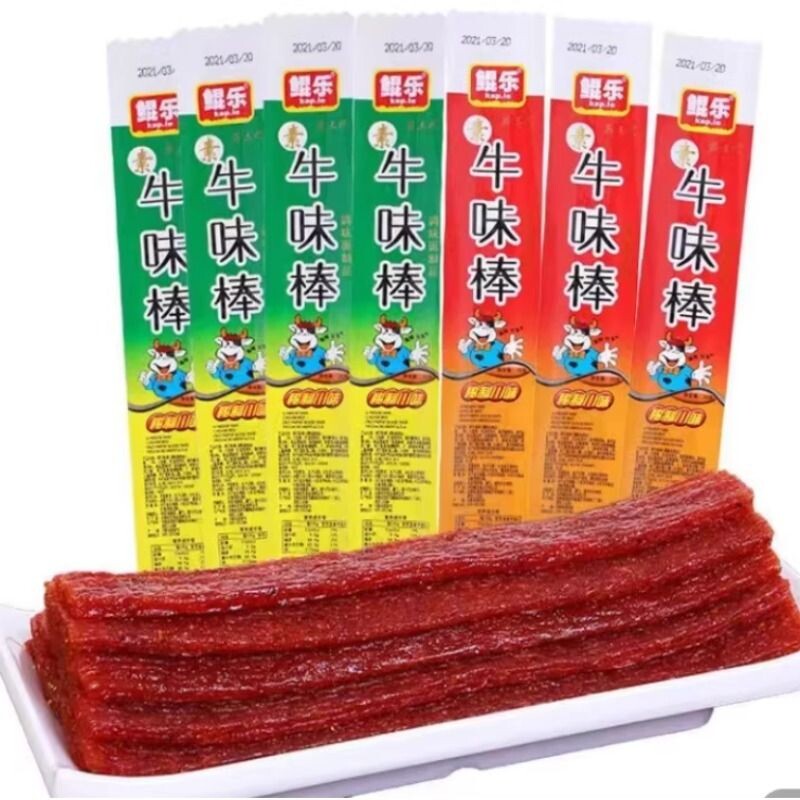 鲲乐厂家直销牛味棒辣条小零食休闲食品办公室怀旧儿时解馋经典
