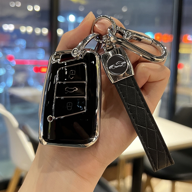 大众迈腾钥匙套帕萨特汽车保护外壳大众CC包扣用品挂件B8豪华男女