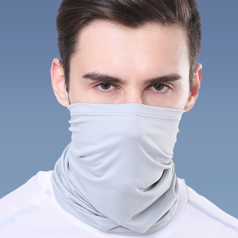 夏季防晒口罩男款面罩遮阳全脸冰丝户外骑行摩托车围脖套防紫外线