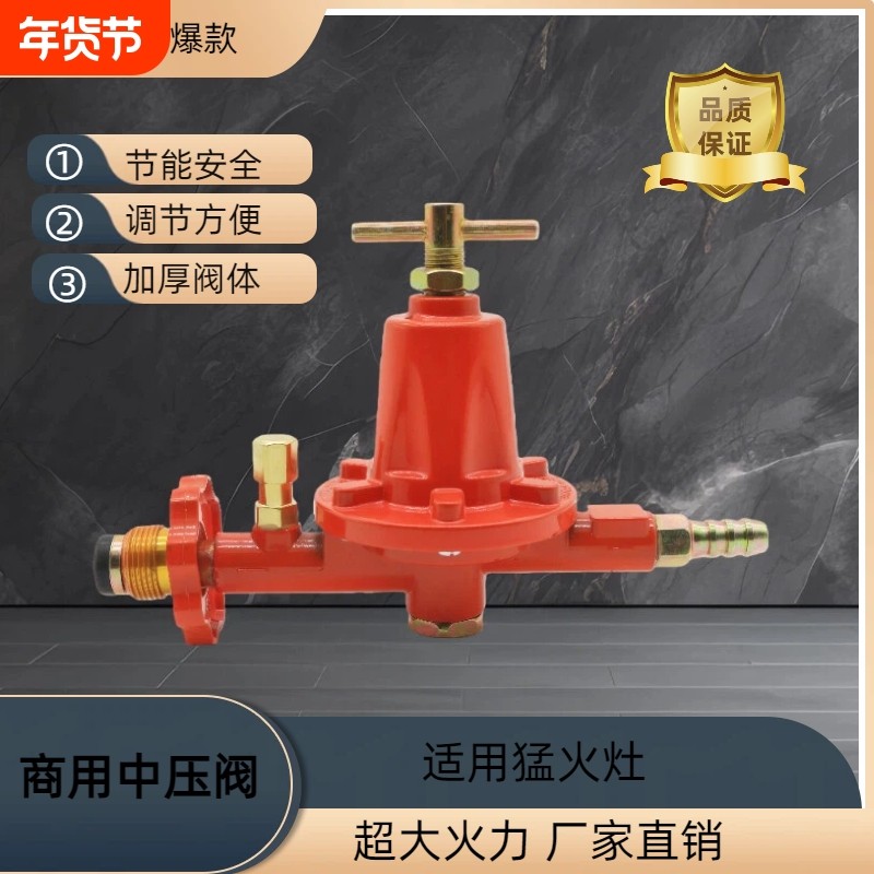 商用煤气阀防爆减压阀液化气中压阀猛火灶专用中高压阀门燃气可调