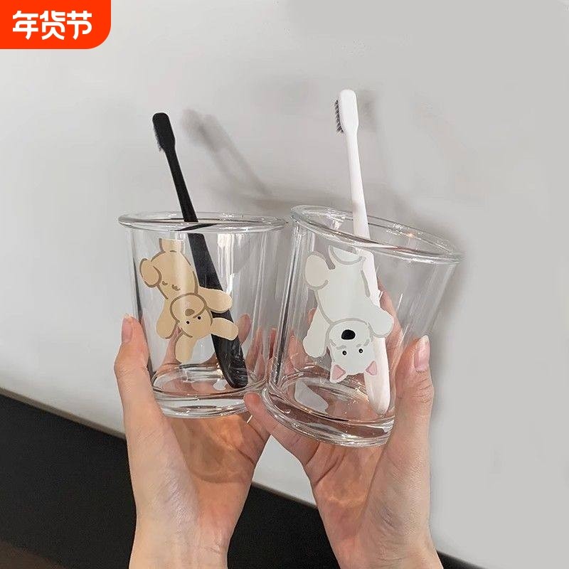 简约防霉洗漱杯情侣牙缸宿舍水杯套装ins风可爱家用玻璃漱口杯,家庭/个人清洁工具,洗漱杯,淘宝优惠券,粉丝福利购,淘宝优惠卷